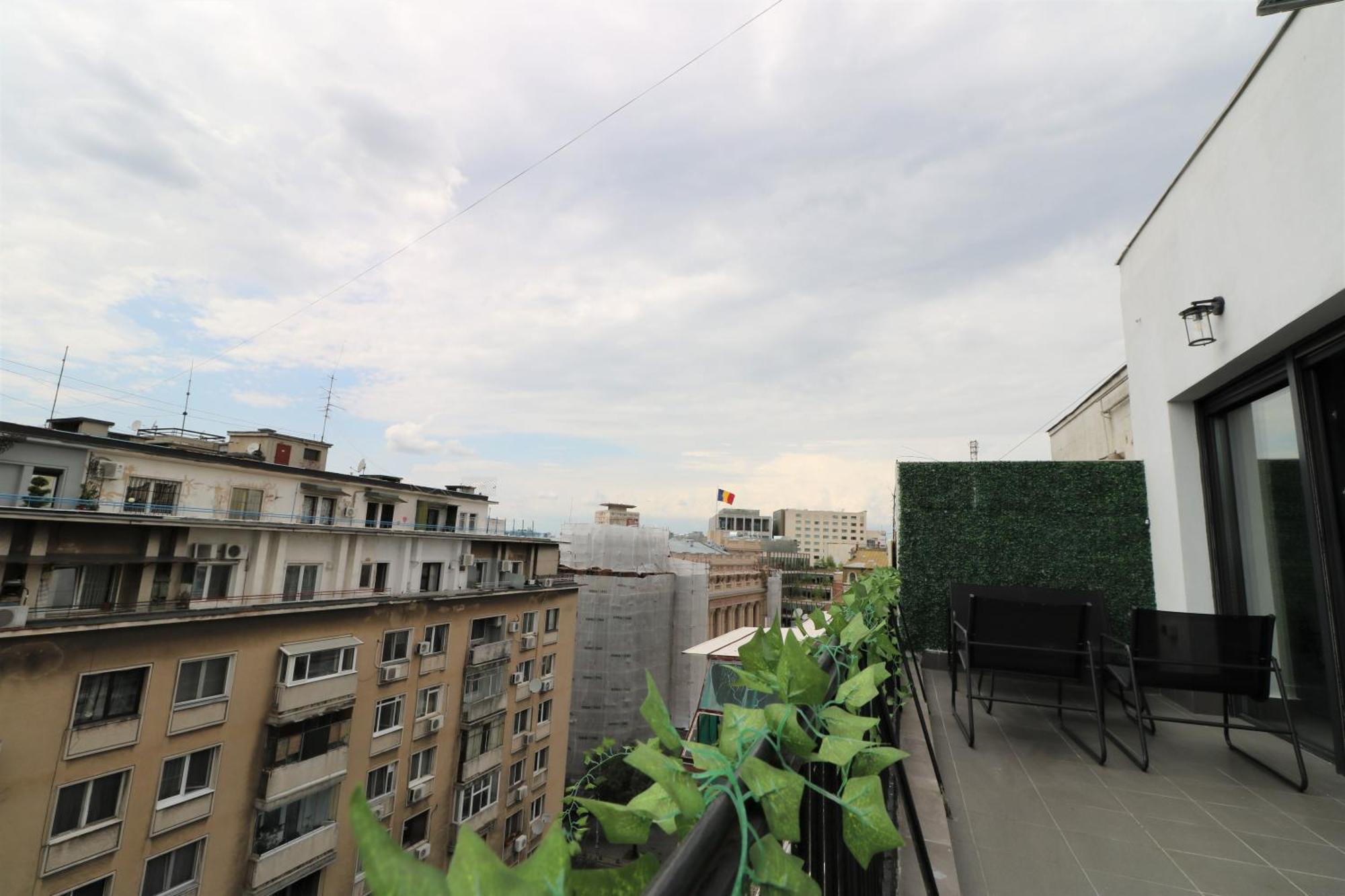 Deluxe Skyline Retreat Studio - Old Town Bukarest Exteriör bild